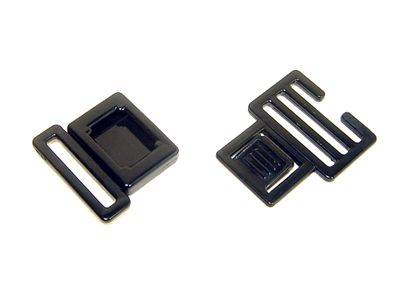13mm (1/2") Center Release Plastic Buckles - per pair of two