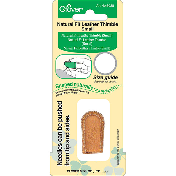 Clover - Natural Fit Leather Thimble Small