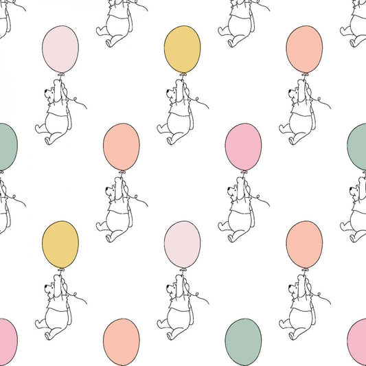 Disney - Winnie the Pooh - Balloons - Nursery - Cotton Fabric