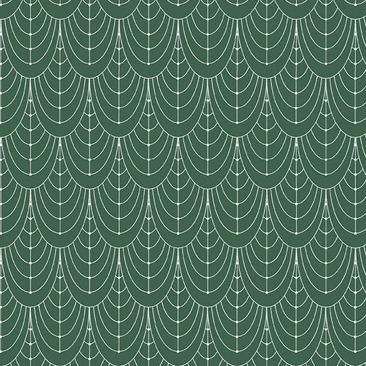 Century Prints - Art Deco - Curtains - Hunter Green - Cotton Quilting Fabric