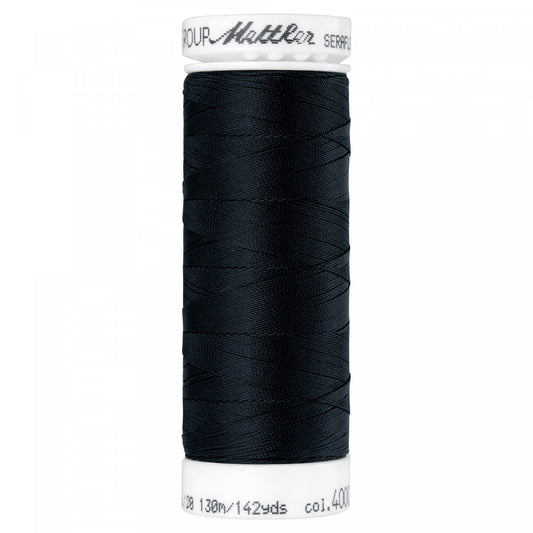 Seraflex - Mettler - Stretch Thread - For Stretchy Seams - 130 Meters - Black