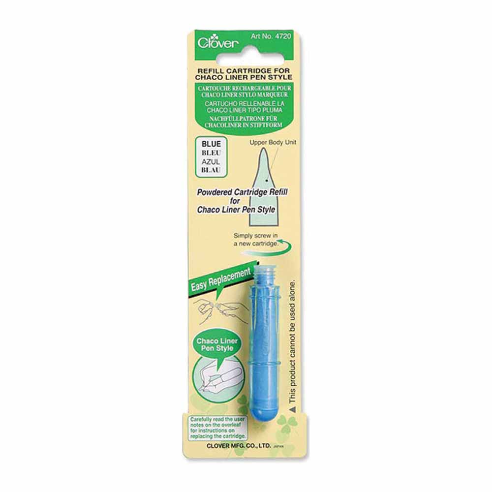 CLOVER 4720 - Pen Style Chaco Liner Refill - Blue