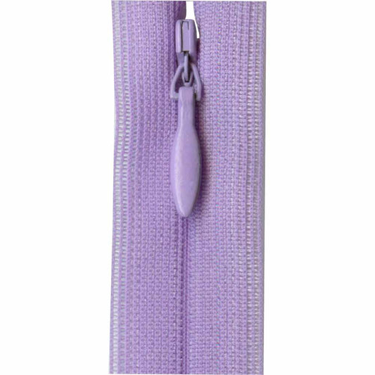 Invisible Closed End Zipper 23cm (9″) - Lavender