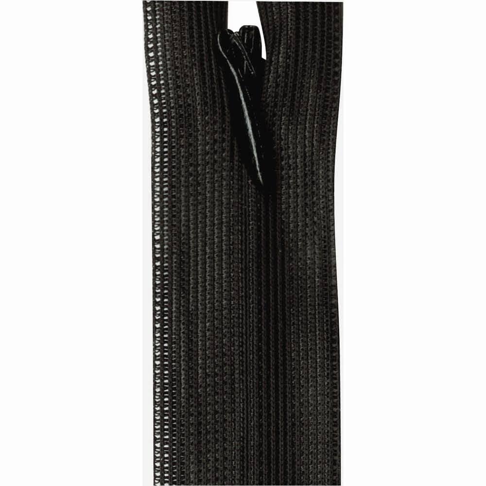 Invisible Closed End Zipper 23cm (9″) - Black