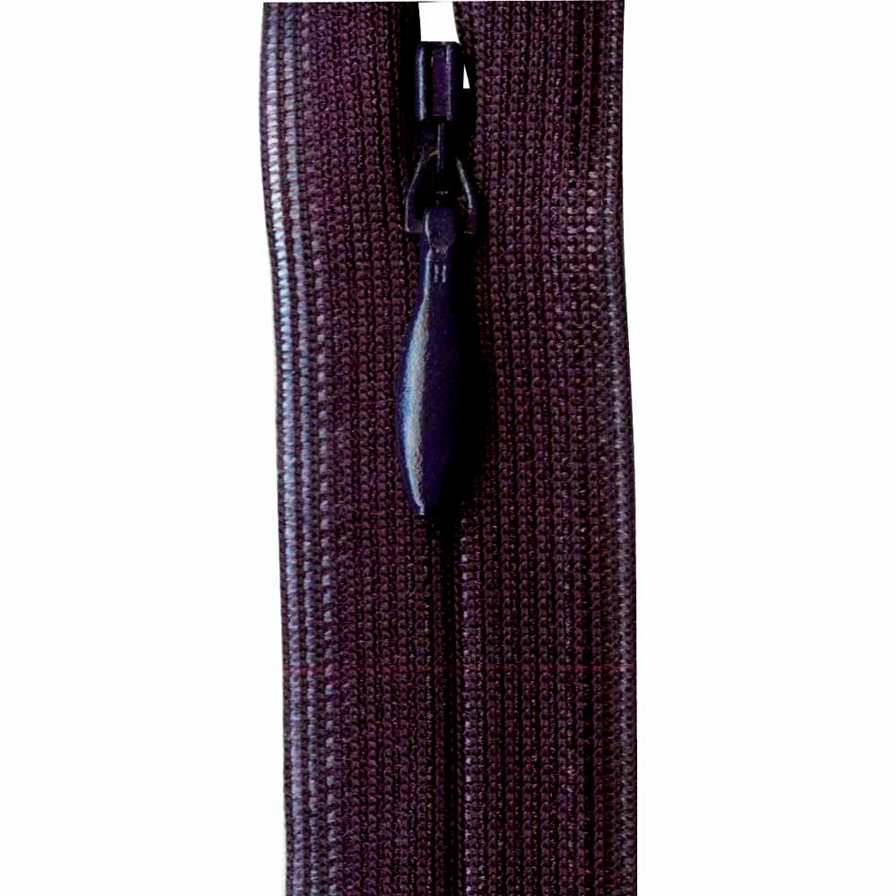 Invisible Closed End Zipper 60cm (24″) - Eggplant