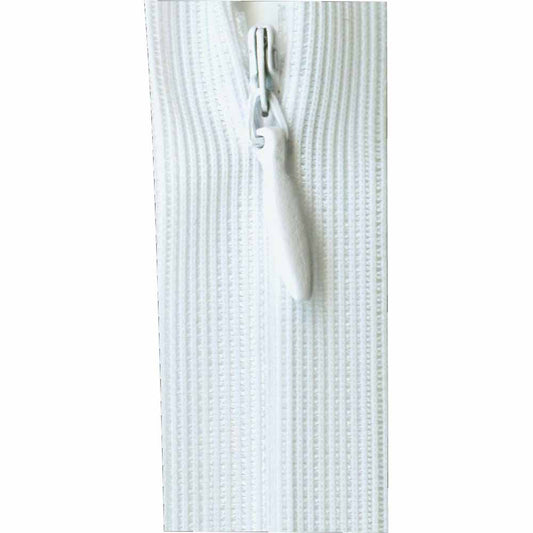 Invisible Closed End Zipper 60cm (24″) - White