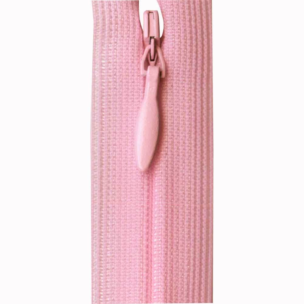 Invisible Closed End Zipper 23cm (9″) - Pink