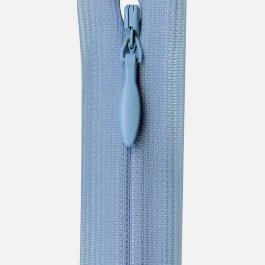 Invisible Closed End Zipper 23cm (9″) - Sky Blue