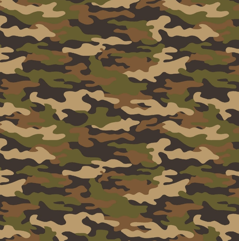 Camo - Multi - Cotton Poplin - Camouflage