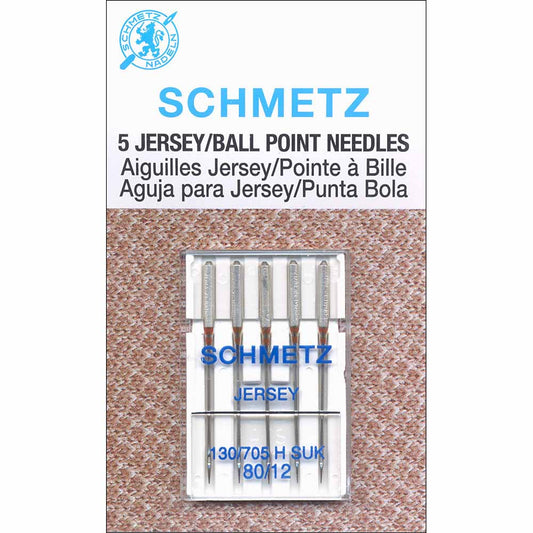 Schmetz Jersey Ball Point Needles Carded - 80/12 - 5 count
