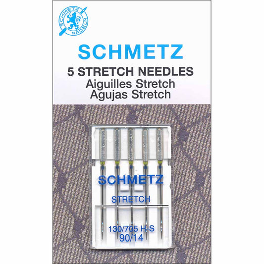 Schmetz #1713 Stretch Needles Carded - 90/14 - 5 count - Riverside Fabrics