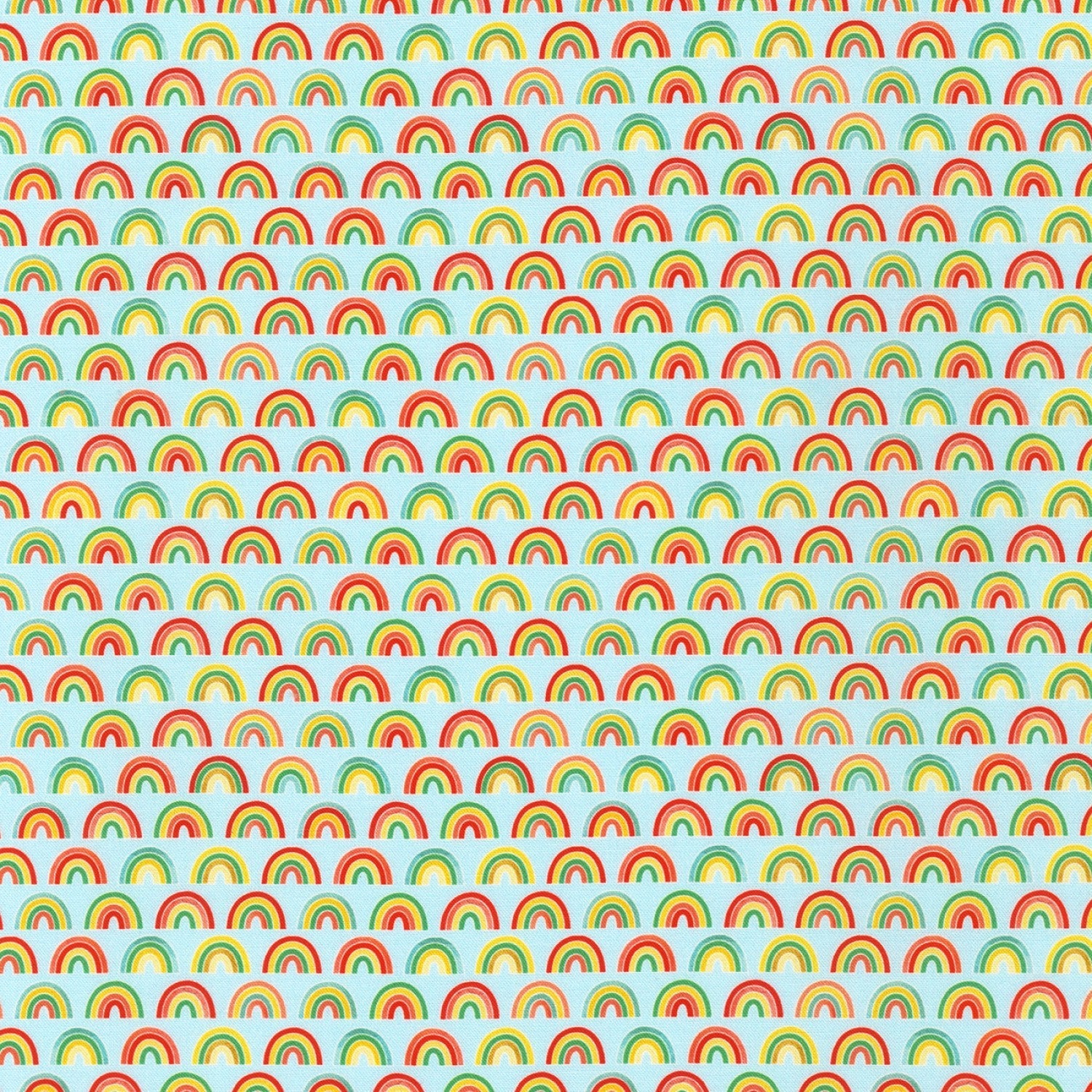 Fbri 4 Riverside Small Rainbows - Blue - Ann Kelle - Digital Print - Cotton Fabric ...