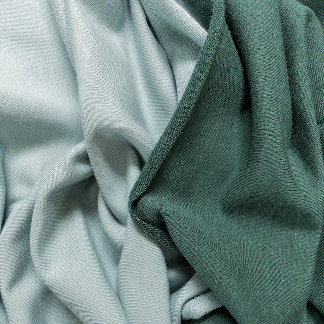 TENCEL™ Lyocell Organic Cotton French Terry - Green Mist