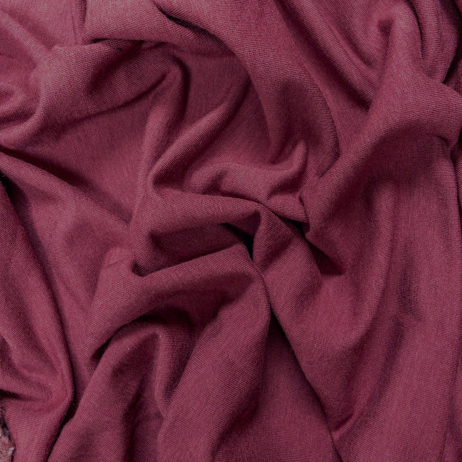 TENCEL™ Lyocell Organic Cotton French Terry - Burgundy