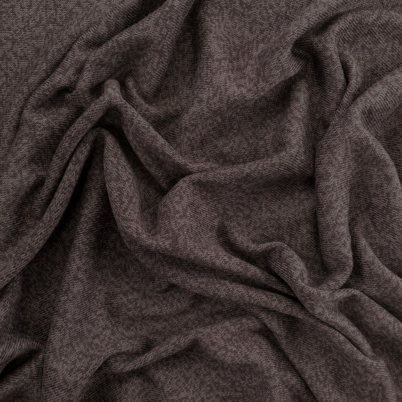 Tencel Lyocell Organic Cotton Sweater Knit - Dark Coffee