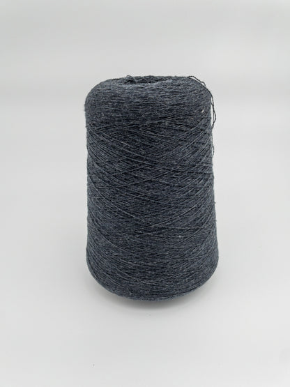100% Cashmere Yarn - Eco Cashmere 3 Ply - Deadstock Yarn - Filati Naturali - Made in Italy - Dark Heathered Grey - Heavy Laceweight