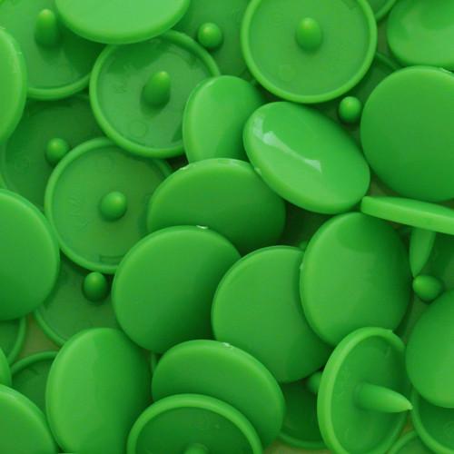 KamSnaps Plastic Snaps Size 20 - B14 Spring Green - Glossy - Package of 20 Sets
