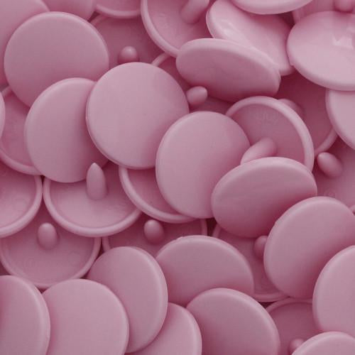 KamSnaps Plastic Snaps Size 20 - B18 Pastel Pink - Glossy - Package of 20 Sets