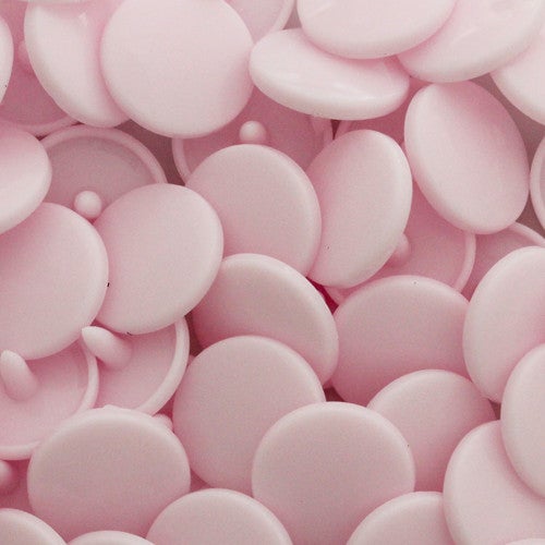 KamSnaps Plastic Snaps Size 20 - B21 Pale Pink - Glossy - Package of 20 Sets
