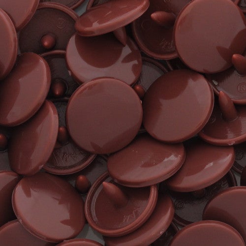 KamSnaps Plastic Snaps Size 20 B26 Rusty Brown Package of 20 Sets