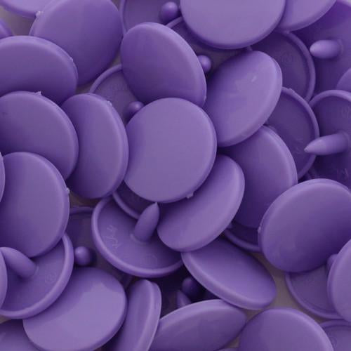 KamSnaps Plastic Snaps Size 20 - B28 Dark Lavender - Glossy - Package of 20 Sets