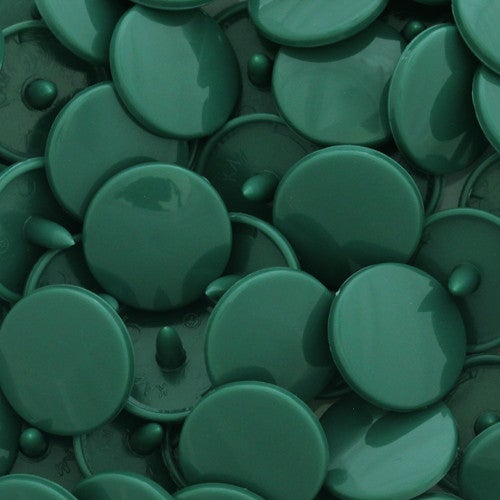 KamSnaps Plastic Snaps Size 20 - B31 Hunter Green - Glossy - Package of 20 Sets
