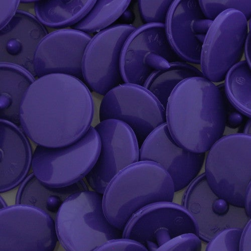 KamSnaps Plastic Snaps Size 20 - B35 Purple - Glossy - Package of 20 Sets