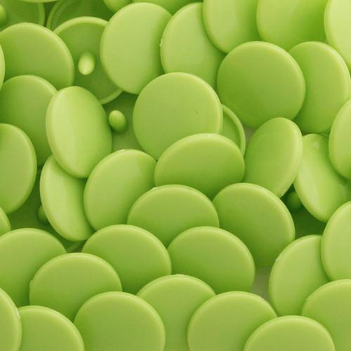KamSnaps Plastic Snaps Size 20 - B44 Apple Green - Glossy - Package of 20 Sets