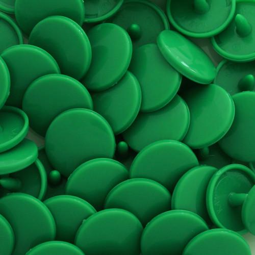 KamSnaps Plastic Snaps Size 20 - B51 Kelly Green - Glossy - Package of 20 Sets