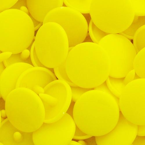 KamSnaps Plastic Snaps Size 20 - B07 Yellow - Glossy - Package of 20 Sets