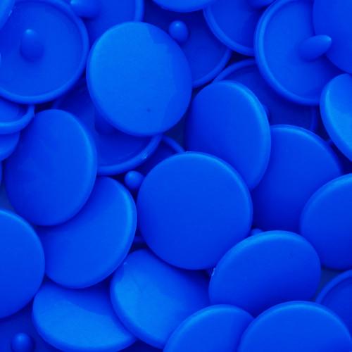 KamSnaps Plastic Snaps Size 20 - B8 Bright Blue - Glossy - Package of 20 Sets