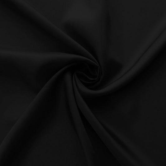Black Bemberg Lining Cupro Rayon Fabric