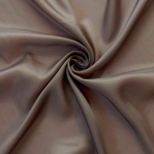 Taupe Gray Bemberg Lining Cupro Rayon Fabric