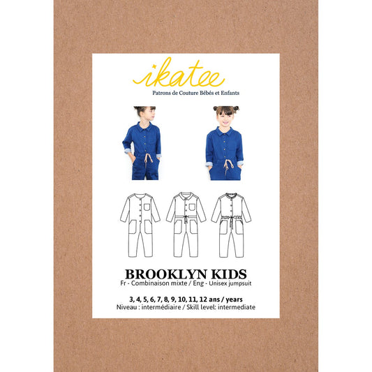 Ikatee - BROOKLYN Kids Jumpsuit - Kids 3/12Y - Paper Sewing Pattern