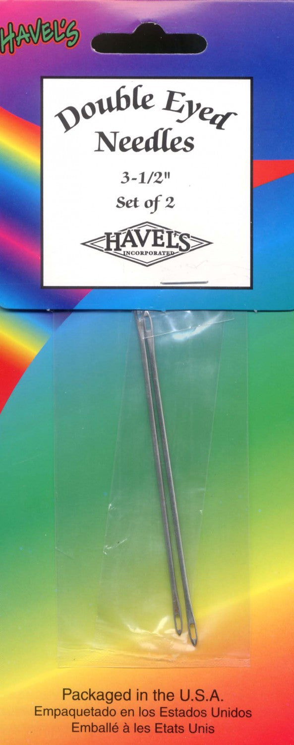 Havels -  Double Eye Needles 3 1/2in 2ct