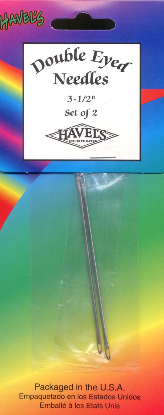 Havels -  Double Eye Needles 3 1/2in 2ct