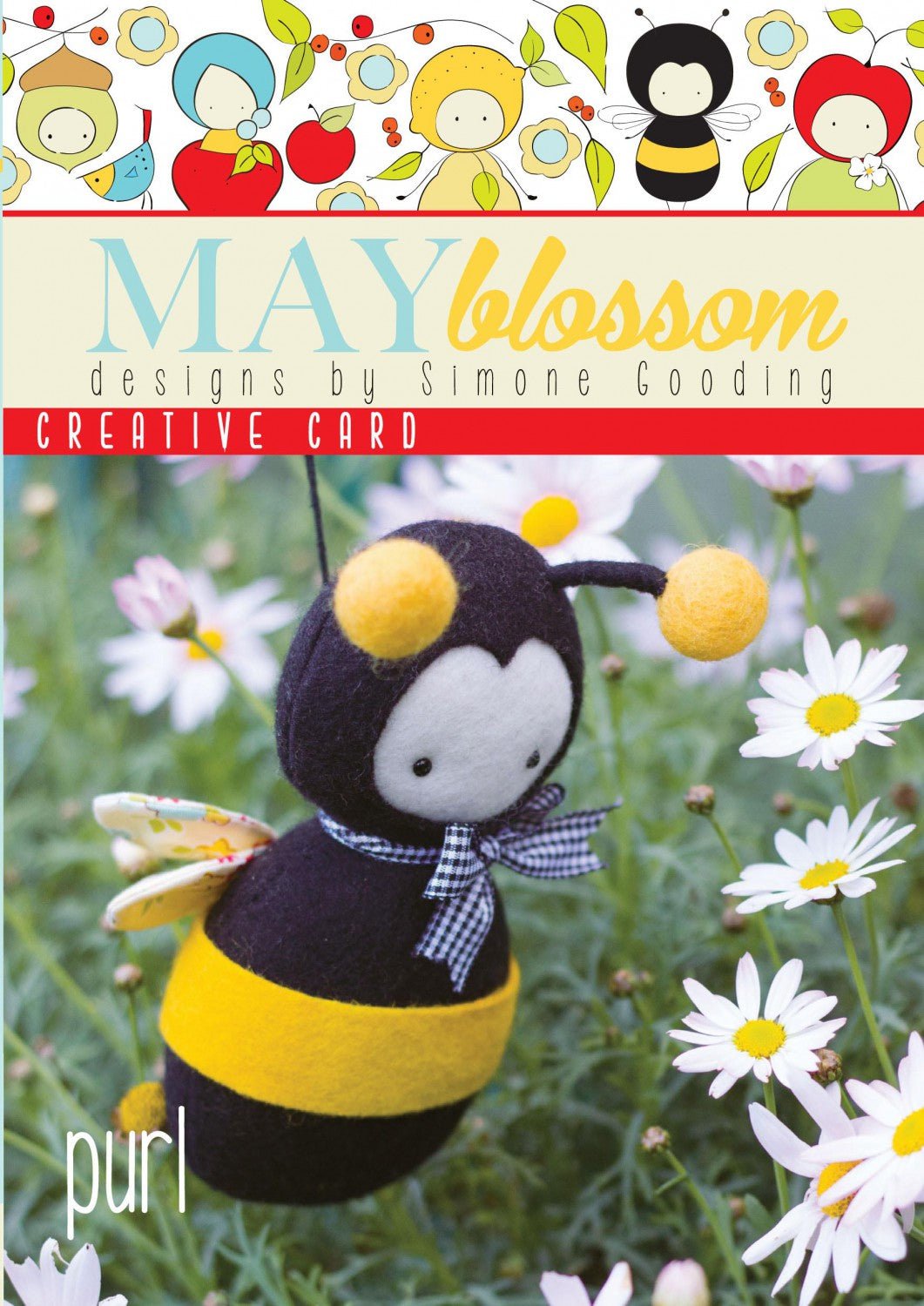 May Blossom - Little Bumble Bee - Creative Card Pattern -Simone Gooding