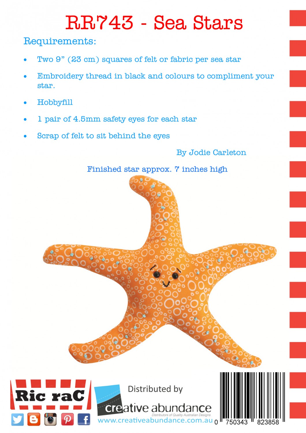 Ric Rac - Sea Stars - Soft Toy
