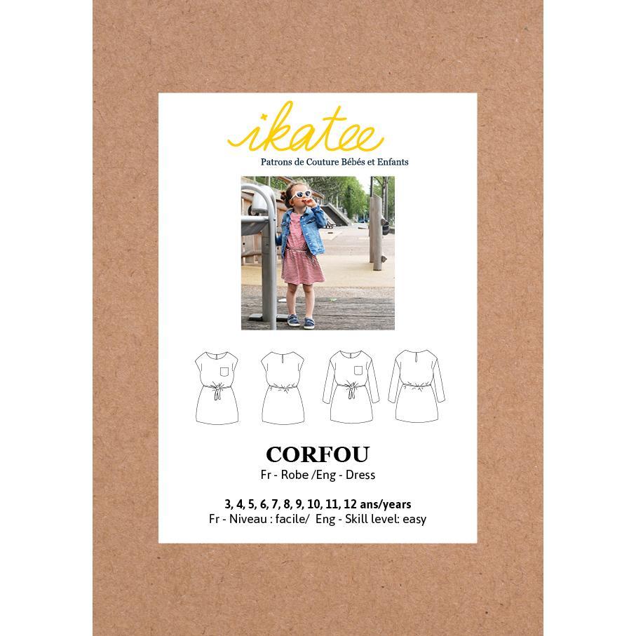 Ikatee - CORFOU Dress - 3 - 12 Years - Paper Sewing Pattern
