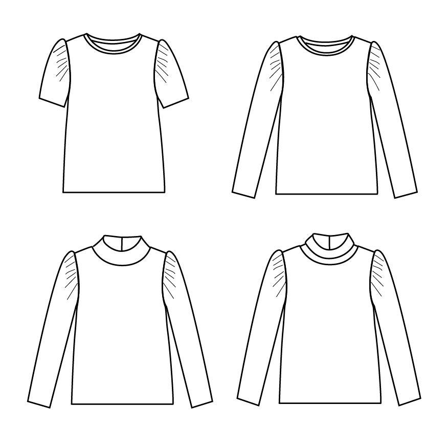Ikatee - LOBELIA Tee-shirt Adult 32-52 - Paper Sewing Pattern