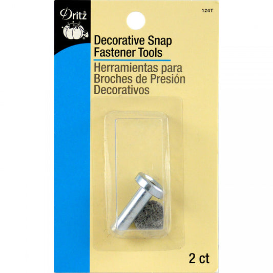 Dritz 12mm (1⁄2″) Decorative Snap Fastener Tools 2 Piece Set