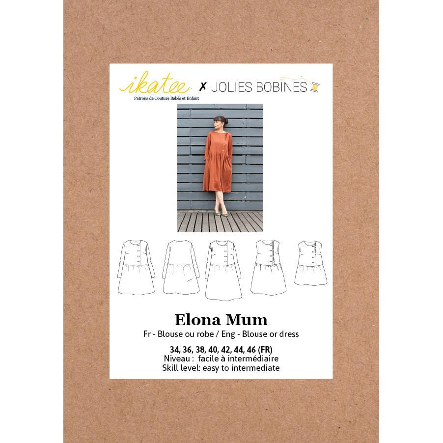Ikatee - ELONA Blouse/Dress - Adult 34-46 - Paper Sewing Pattern