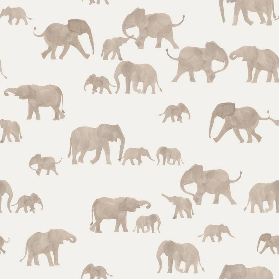 Elephants  Cotton Jersey Knit