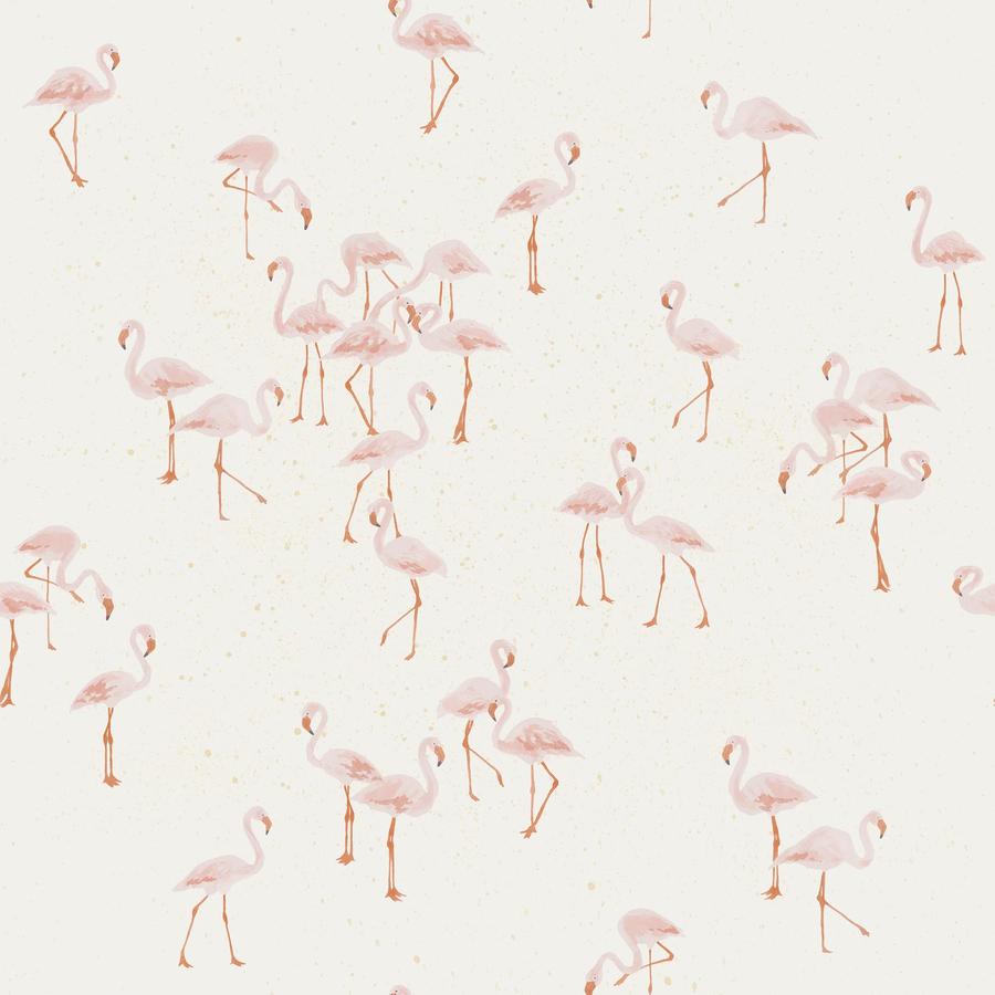 Flamingos Cotton Jersey Knit