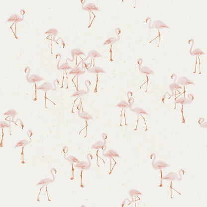 Flamingos Cotton Jersey Knit