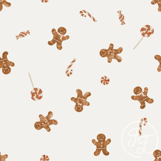 Gingerbread Man - Cotton Jersey Knit