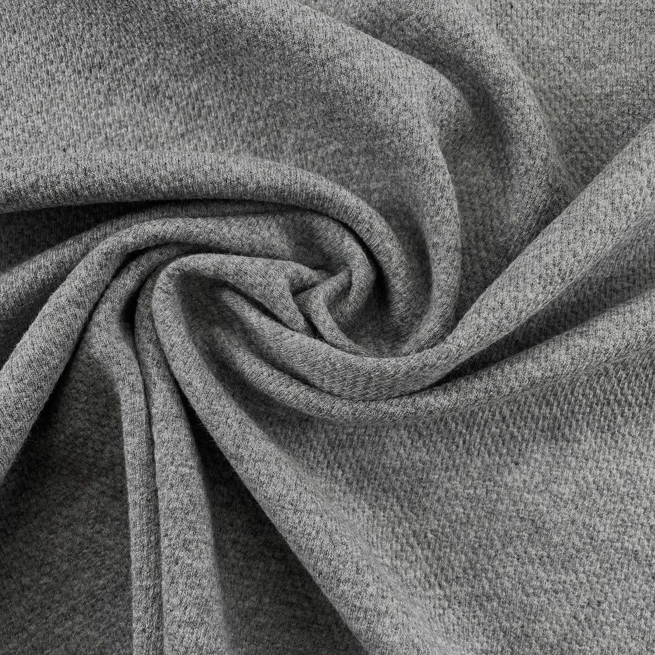 Cotton Sweater Knit - Heathered Thunder Grey