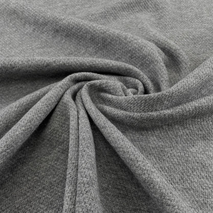 Cotton Sweater Knit - Heathered Thunder Grey