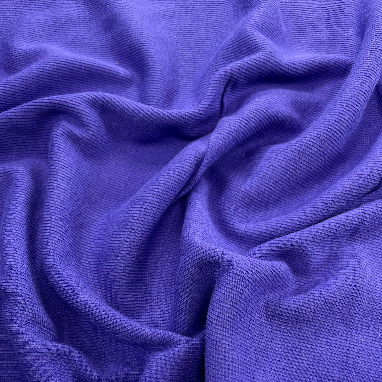 Bamboo Cotton Rib 2x2 - Liberty Purple - Ribbed Knit
