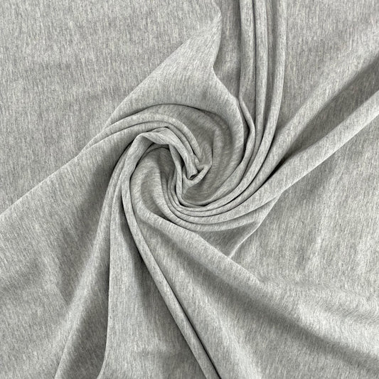 TENCEL™ Lyocell Organic Cotton French Terry - Heathered Grey Mix